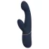 Goddess - vibratore coppia con testa flessibile (blu scuro)