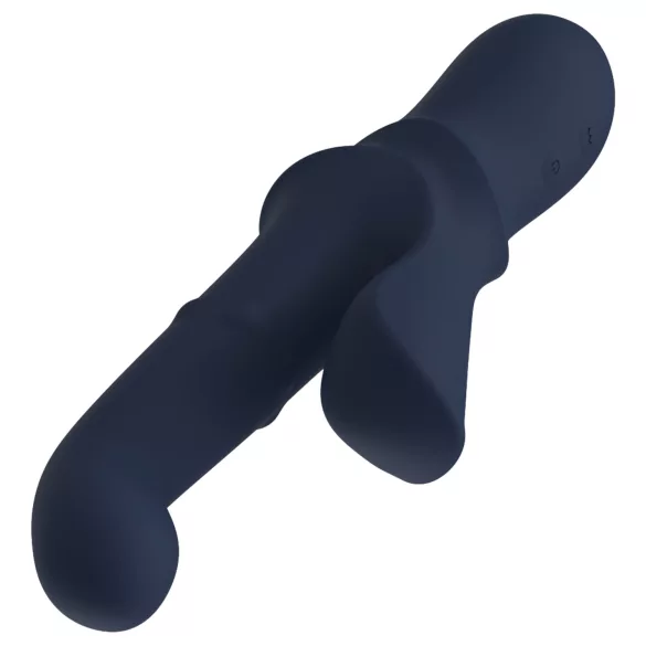 Dea Iris - vibratore con braccio per clitoride perlato (blu)