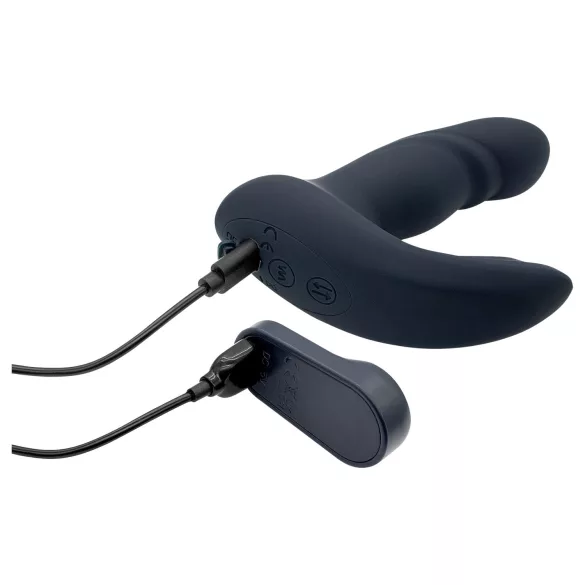 Dreamtoys Pulz - vibratore anale a spinta con telecomando (blu)