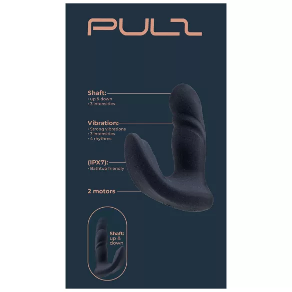 Dreamtoys Pulz - vibratore anale a spinta con telecomando (blu)