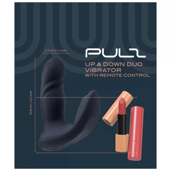 Dreamtoys Pulz - vibratore anale a spinta con telecomando (blu)