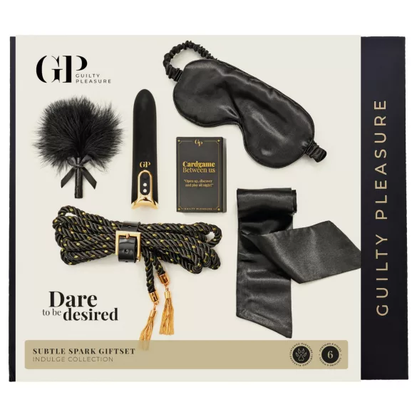 Guilty Pleasure Indulge - Set regalo BDSM per principianti (nero)