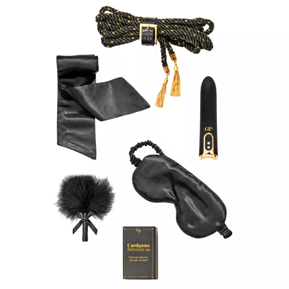 Guilty Pleasure Indulge - Set regalo BDSM per principianti (nero)