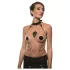 Guilty Pleasure Allure - set collare e catena per il corpo (nero)