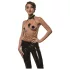 Guilty Pleasure Allure - set collare e catena per il corpo (nero)