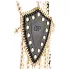 Guilty Pleasure Allure - set collare e catena per il corpo (nero)