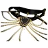 Guilty Pleasure Allure - set collare e catena per il corpo (nero)