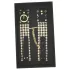 Allure - manette da polso con perle - nero