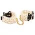Allure - manette da polso con perle - nero