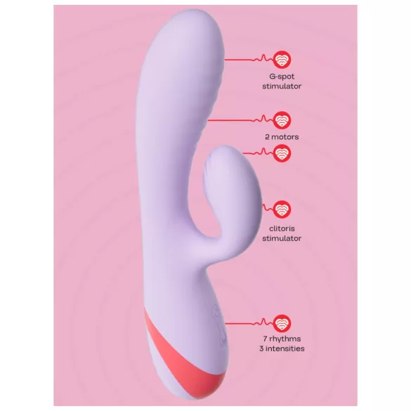 Dreamtoys Love Signal - vibratore con braccio per clitoride (viola)