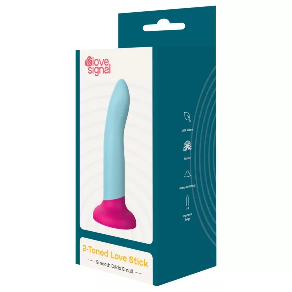 Dreamtoys Love Signal - dildo piccolo bicolore in silicone (blu)