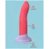 Dreamtoys Love Signal - dildo in silicone bicolore medio (rosso)