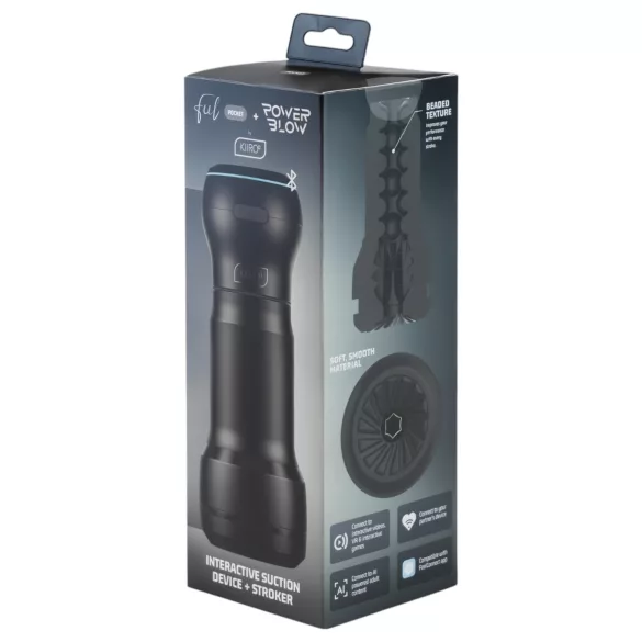 Kiiroo PowerBlow + Feel Pocket masturbatore tascabile (nero)