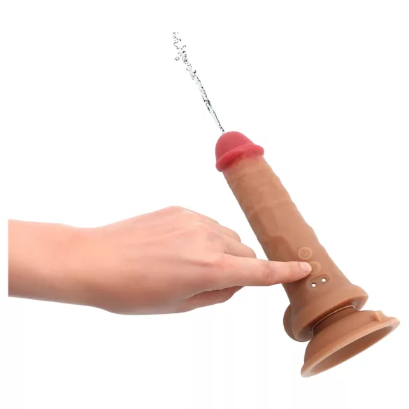 Kiotos Cox Power - dildo vibrante eiaculante con telecomando (color carne)