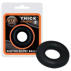 Kiotos - spesso anello fallico in silicone S (nero)