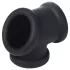 Kiotos - allungapenis e allungascroto in silicone (nero)