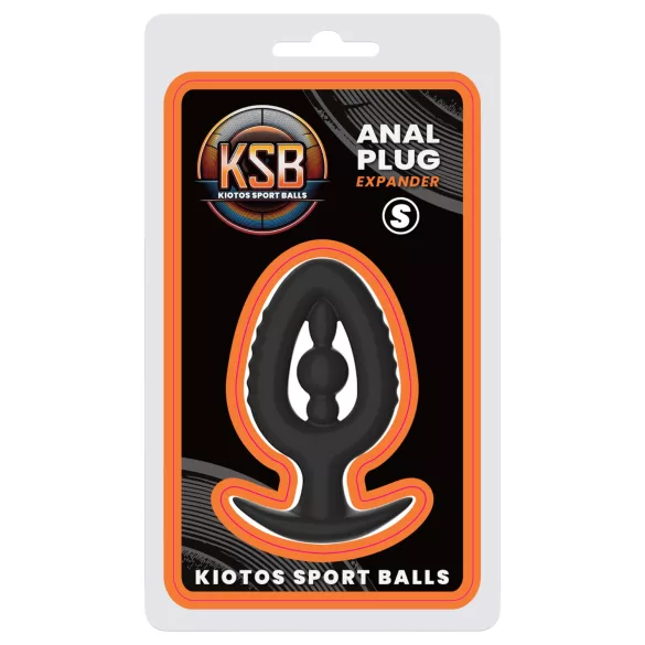 Kiotos - plug anale in silicone con dilatatore S (nero)
