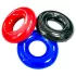 Kiotos Max-Stretch - set di anelli fallici elastici (nero/rosso/blu)