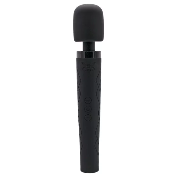 Pixey Deluxe Black Velvet - vibratore wand M (nero)