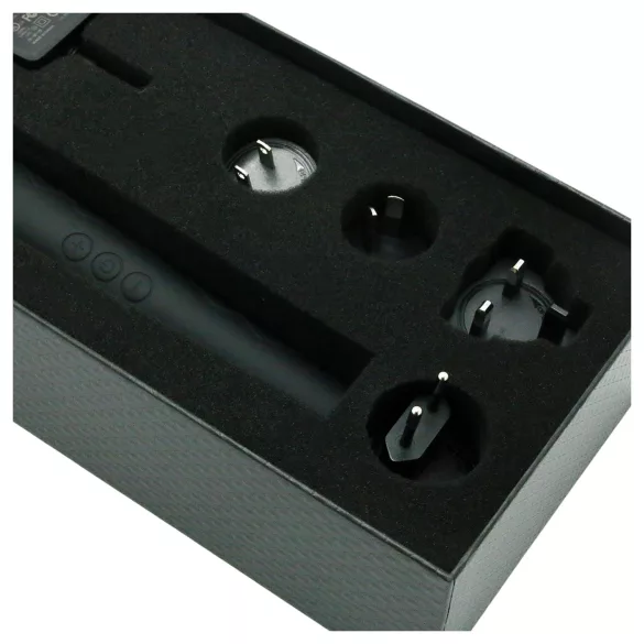 Pixey Deluxe Black Velvet - vibratore wand M (nero)