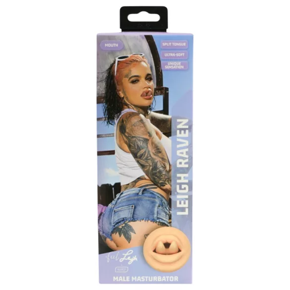 Kiiroo Feel Leigh Raven - bocca artificiale con lingua tagliata (color carne)