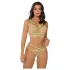 Zôf Rosie - set reggiseno e perizoma con spalline neon (color carne/verde)