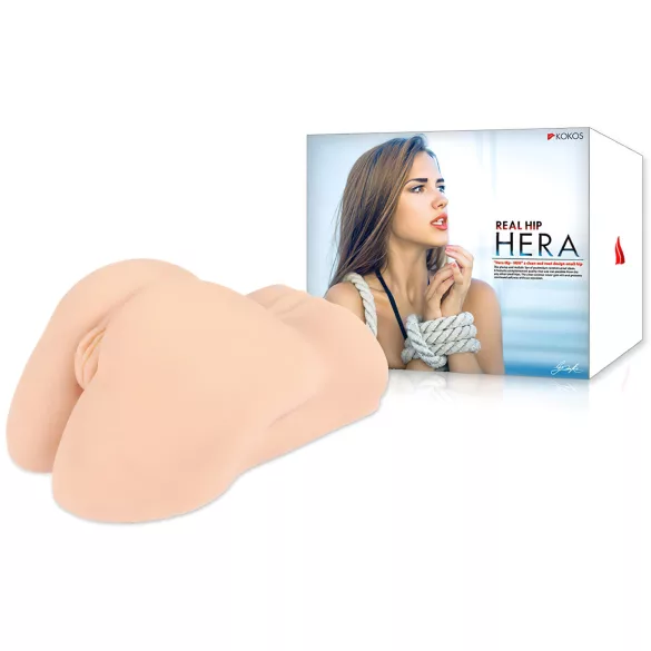 Kokos Hera - masturbatore realistico vaginale e anale - torso naturale