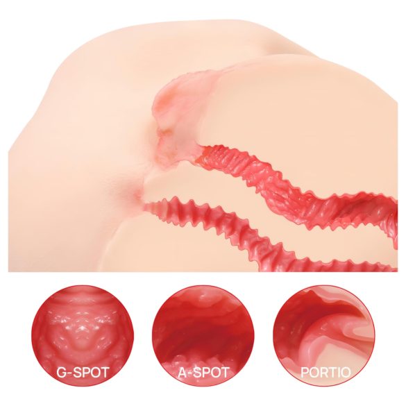 Kokos Vanilla 004 - masturbatore realistico a torso - colore naturale