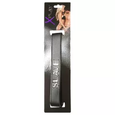 X-Play Slave - collare schiavo regolabile - ecopelle nera