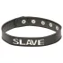 X-Play Slave - collare schiavo regolabile - ecopelle nera