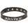 X-Play Master - collare BDSM regolabile - ecopelle nera