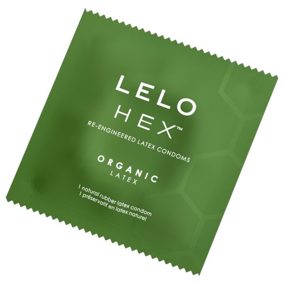 LELO Hex Organic - preservativi potenti - lattice naturale - 3 pezzi