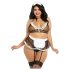 Abito Cameriera Taglie Forti Dreamgirls in Rete Trasparente (XL-XXL)