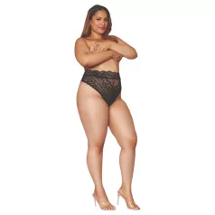 Dreamgirls - slip donna vita alta - pizzo - nero