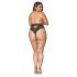 Dreamgirls - slip donna vita alta - pizzo - nero