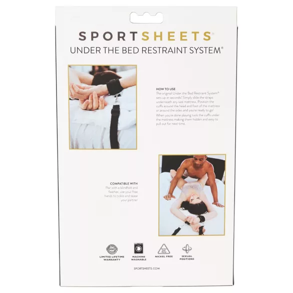 Sportsheets - set bondage da letto - nero