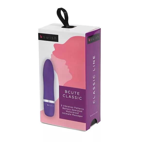 B SWISH Bcute Classic - mini vibratore impermeabile - silicone viola