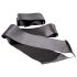 S&M - Set di sciarpe in seta - nero (2 pezzi)