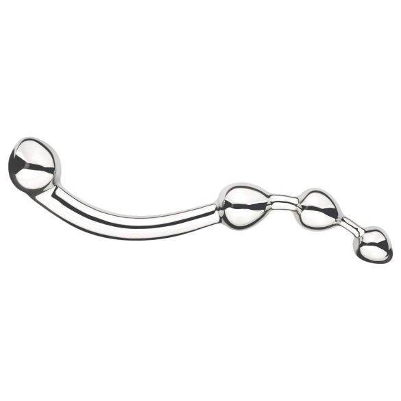 Njoy Fun Wand - dildo anale e punto G - metallo argento