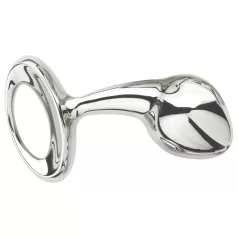 Njoy M - plug anale medio in metallo - argento