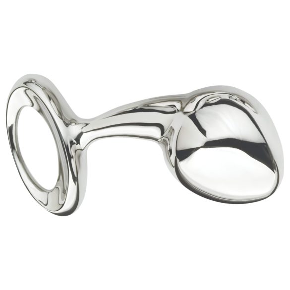 Njoy - plug anale grande - metallo argento