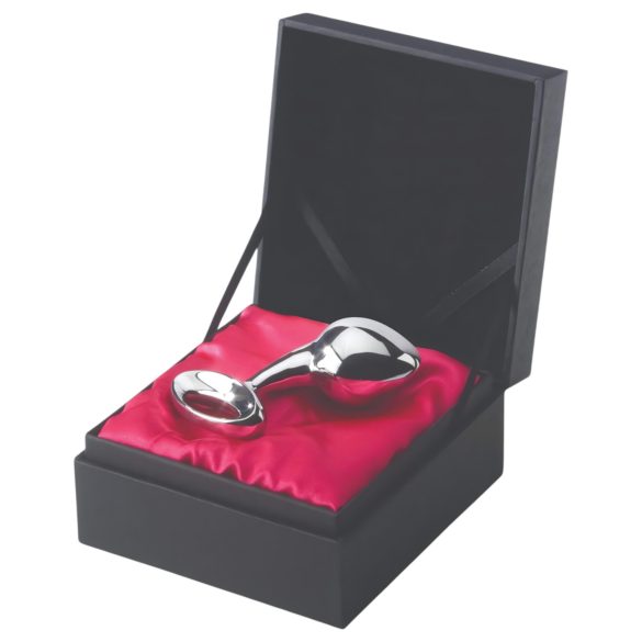 Njoy - plug anale grande - metallo argento