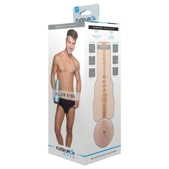 FleshJack - masturbatore realistico anale Allen King - materiale morbido