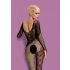 Obsessive F210 - body necc manica lunga con rose - nero S-L
