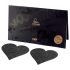 Bijoux Indiscrets Flash - Adesivo per capezzoli a forma di cuore (nero)