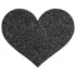 Bijoux Indiscrets Flash - copricapezzoli a cuore - nero