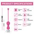 Magic Motion Kegel Master - Duo di palline geisha smart (rosa)