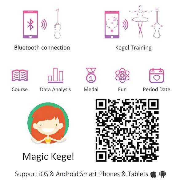 Magic Motion Kegel Master - Duo di palline geisha smart (rosa)