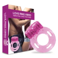   Love in the Pocket - anello fallico vibrante monouso - silicone rosa