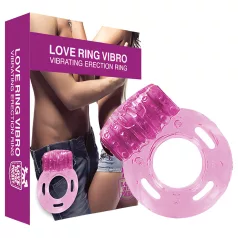   Love in the Pocket - anello fallico vibrante monouso - silicone rosa
